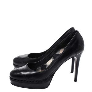 Burberry Pump Black Platform Heels